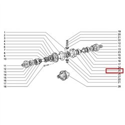 Ložisko do prídavnej prevodovky 21213-1802189