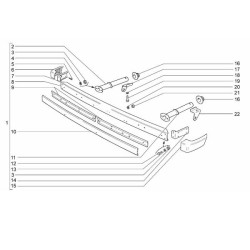 Držiak gumy predného nárazníka 2121-2803096