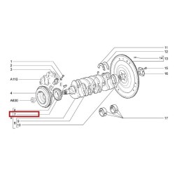 Klin remenice kľukovky 00001-0002059-20