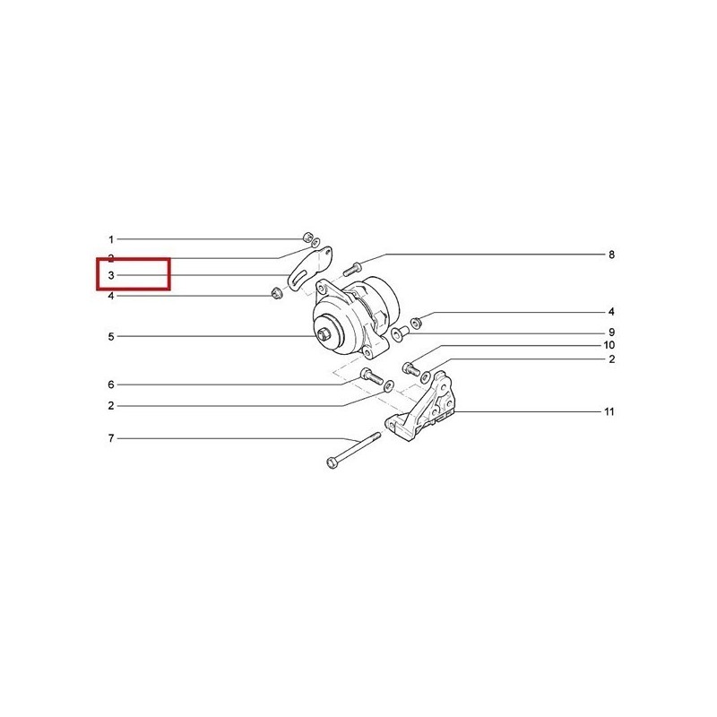 Držiak alternátora 21214-3701635