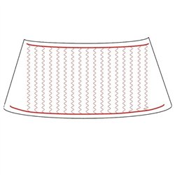 Čelné sklo - vyhrievané Vesta 8450007325