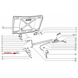 Doraz prednej kapoty pravý 2121-8402214