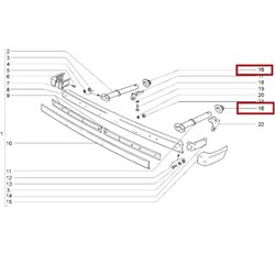 Tesnenie predného nárazníka okrúhle 2121-2803075