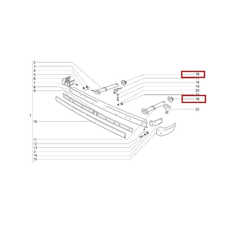 Tesnenie predného nárazníka okrúhle 2121-2803075