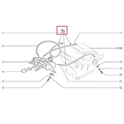 Držiak na bovden lanka kúrenia 2108-8109135