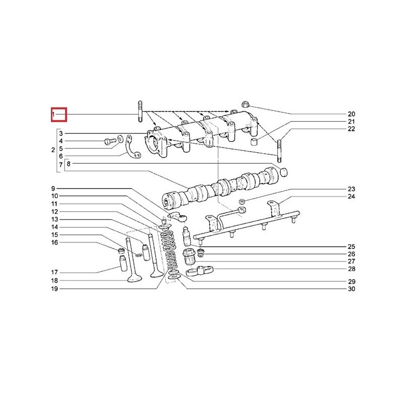 Štift motora na obal vačkovej hriadele М8х95