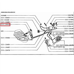 Hadica paliva od plaváka nádrže 21214-1104218