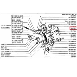 Skrutka upevňujúca malý napínak reťaze 10903021