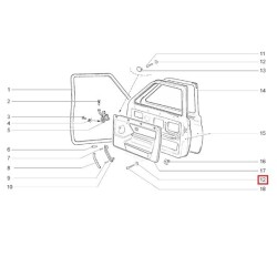 Plastová príchytka na dverový panel 2121-5004286