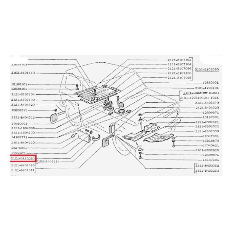 Dvierka palivovej nádrže 2121-5413010