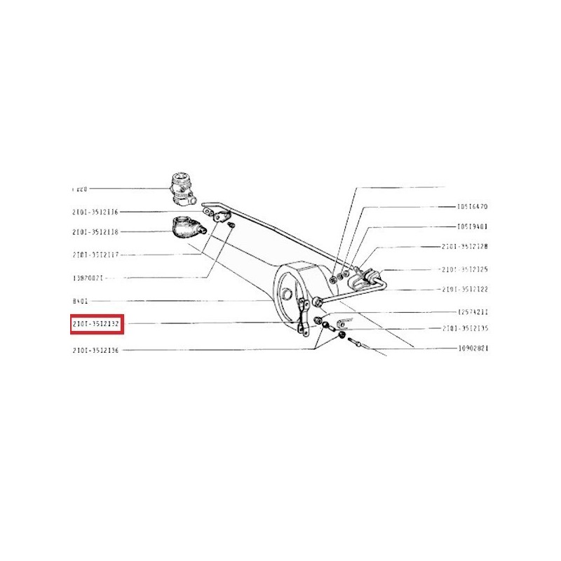 Pohon regulátora tlaku 2101-3512132