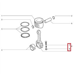 Skrutka  ojnice s maticou 21213-1004062