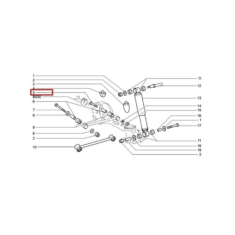 Skrutka  krátkeho tiahla a pankharská tyč M12X 70mm 15541221