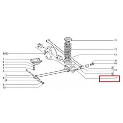 Skrutka  krátkeho tiahla a pankharská tyč M12X 70mm 15541221
