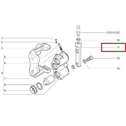 Držiak brzdového strmeňa 2123-3501085