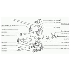 Suport stabilizator la brațul stâng 2101-2906049