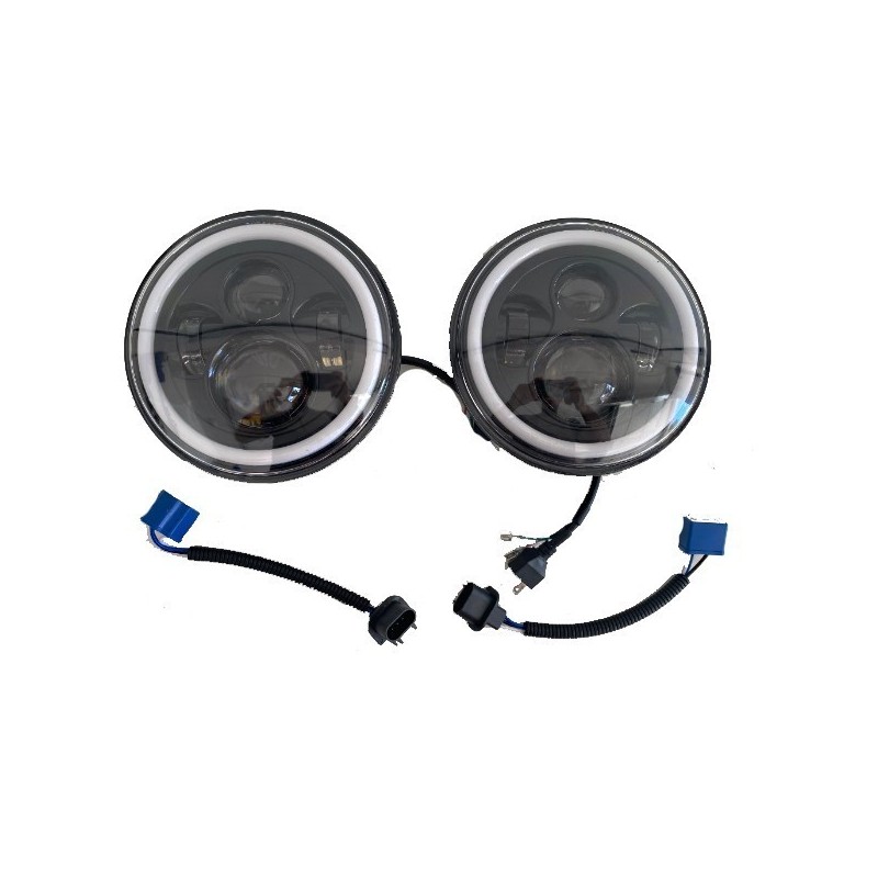 LED svetlomety 7-palcové okrúhle LADA NIVA sada 2ks