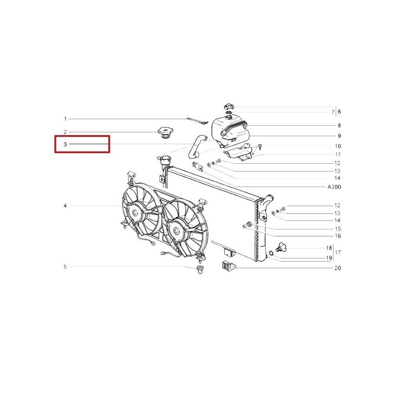 Hadica chladiča od vyrovnávacej nádobky 21214-1303095