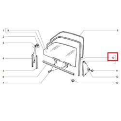 Tesnenie skla dverí NIVA 21213-6103298