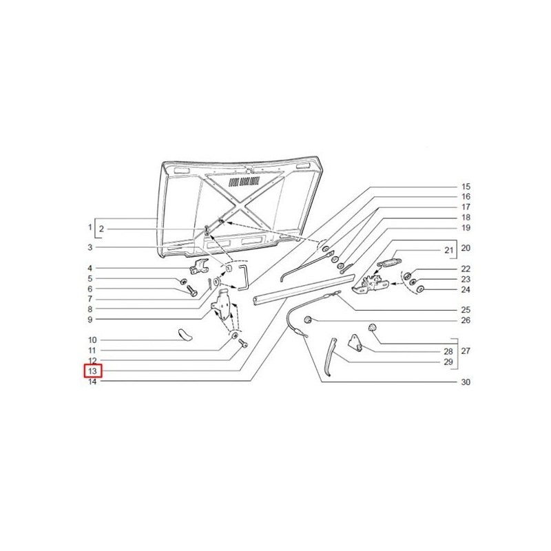 Tesnenie prednej kapoty 2121-8402200