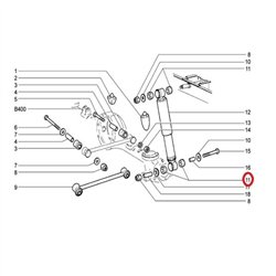 Podložka zadného tlmiča 2101-2915547