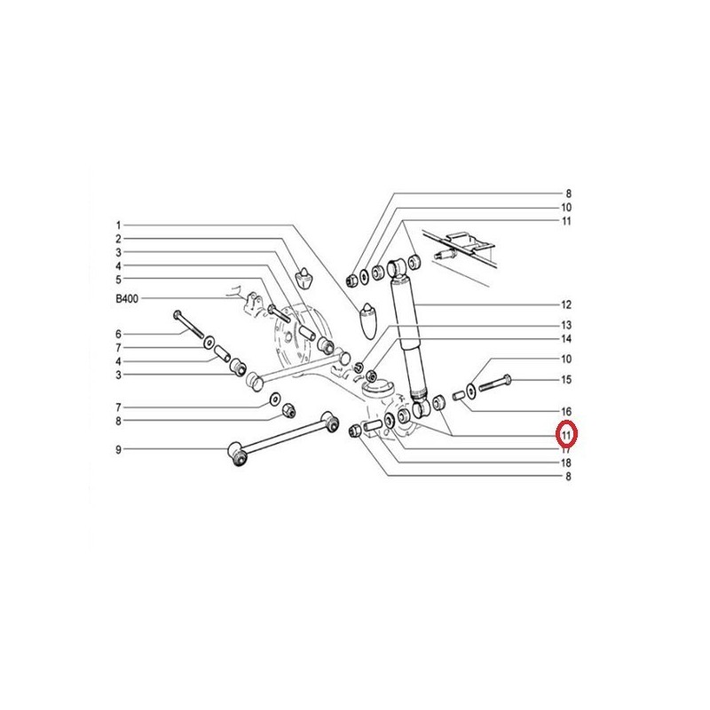 Podložka zadného tlmiča 2101-2915547