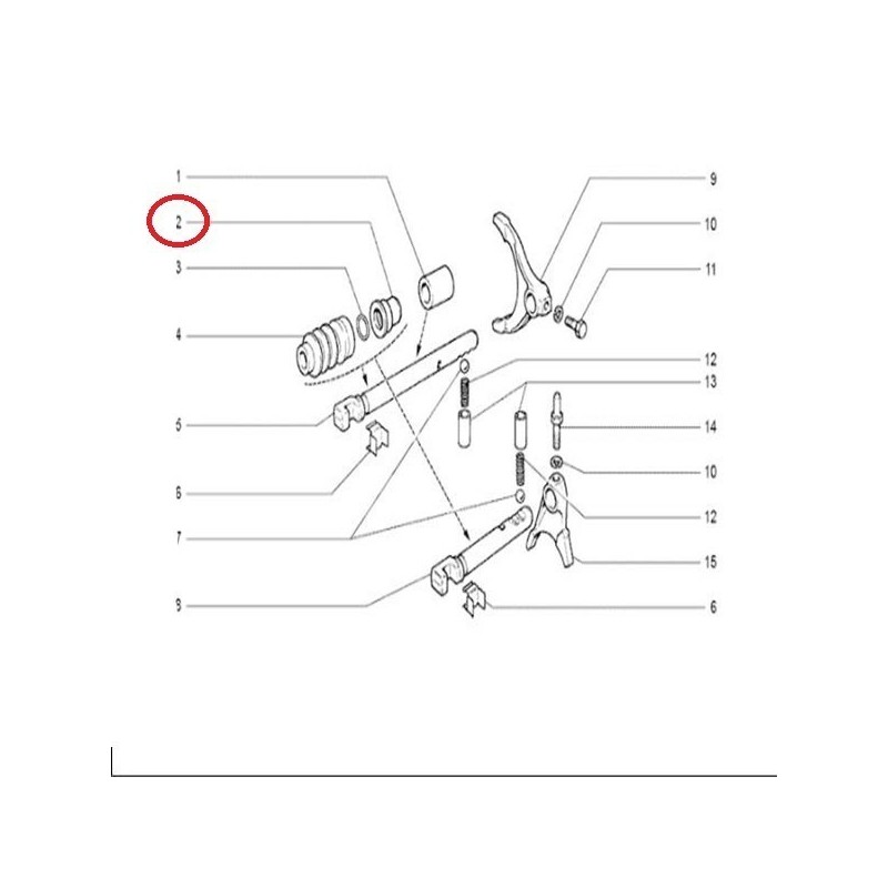 Puzdro pomocnej prevodovky 2121-1803026