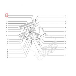 Tyčka čalúnenia strechy 2121-5004106