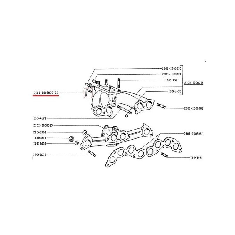 Karburátorová trúbka 2101-1008016-01