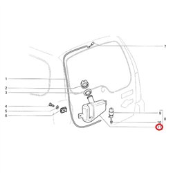 Nádržka ostrekovača zadná 2123-6314014