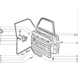 Kolík obmedzovača dverí 2121-6106096