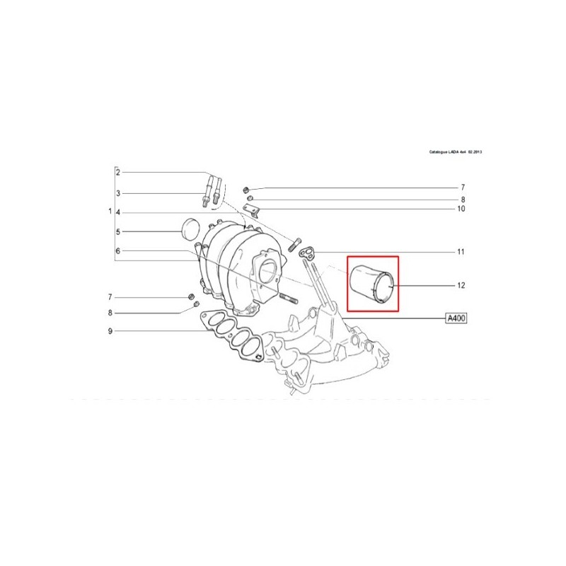 Nátrubok sacieho potrubia 2123-1008122