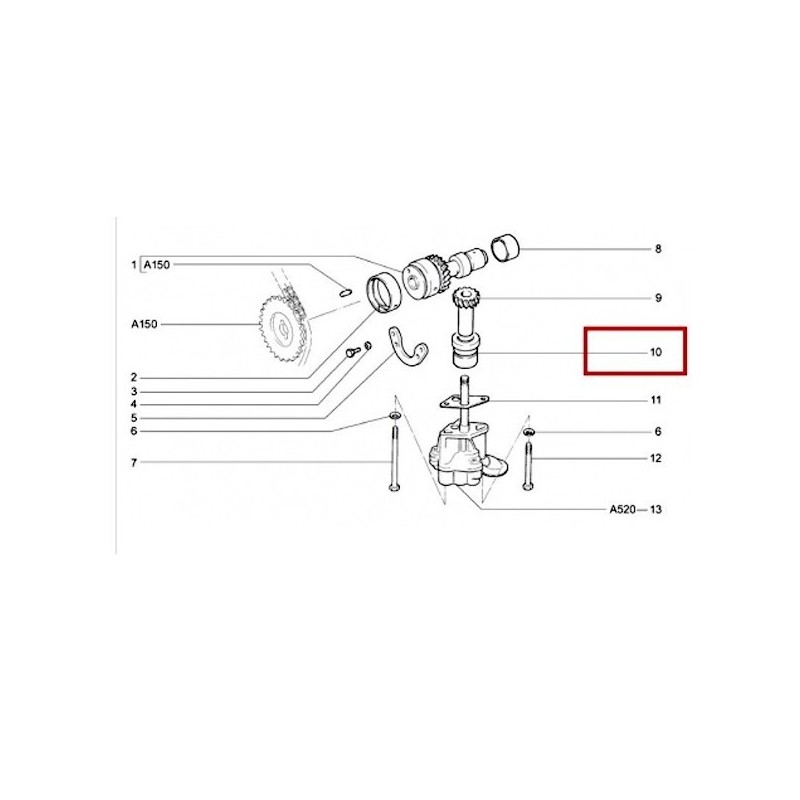 Puzdro náhonu rozdeľovača 2101-1011229