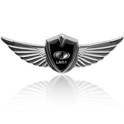 Lada 3D znak nalepovací