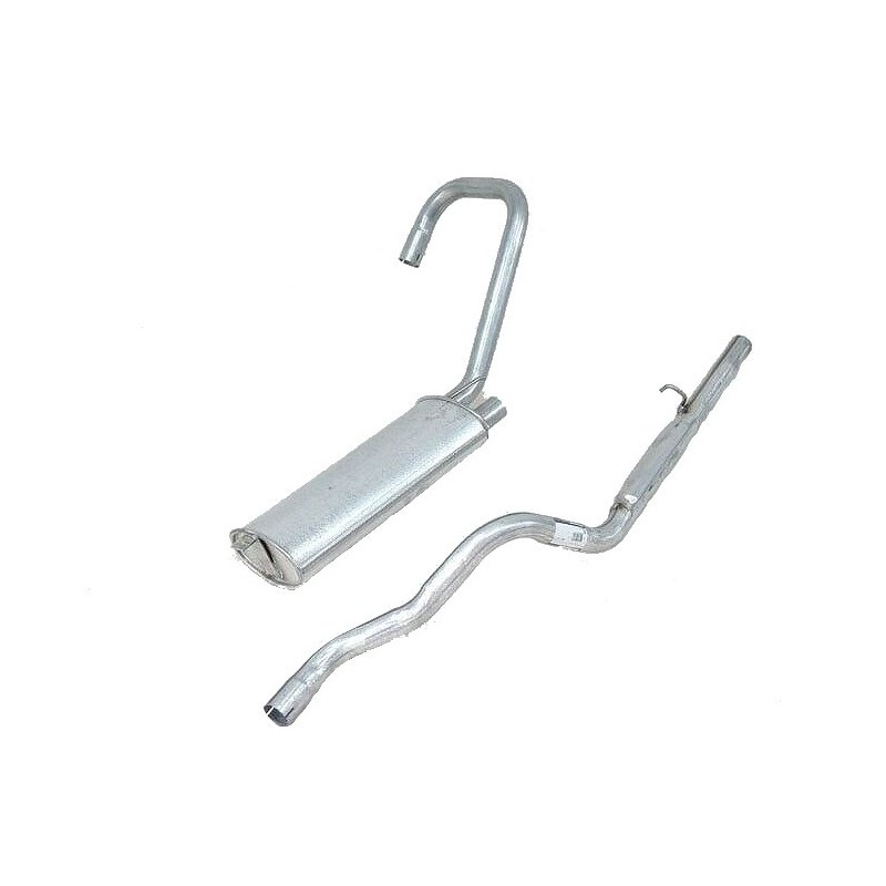 Toba de eșapament spate + Țeava de eșapament spate