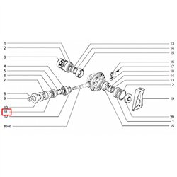 Tesniaci krúžok diferenciálu 2101-2402075