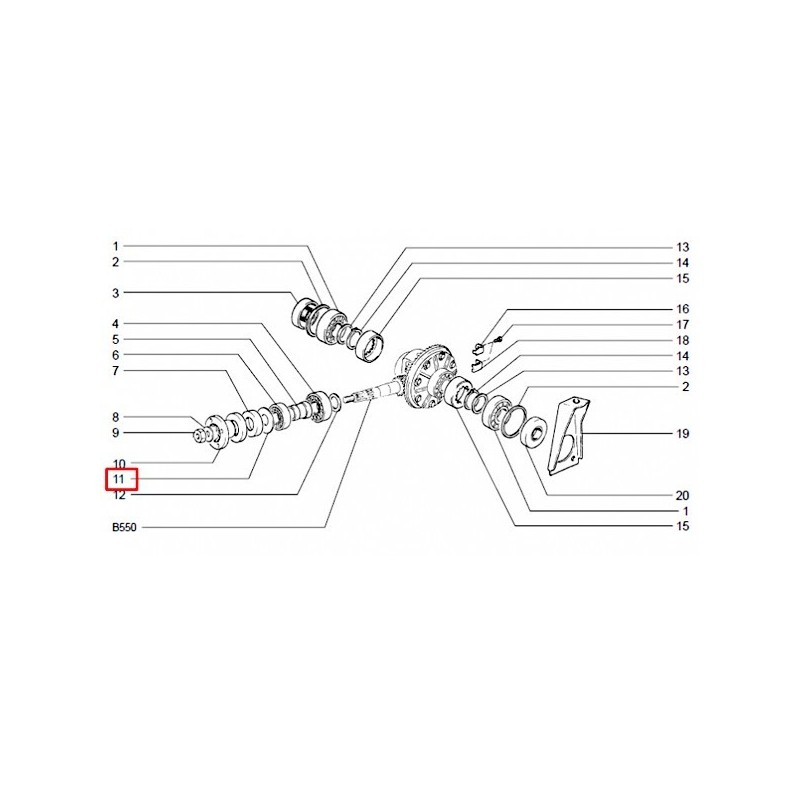 Těsnící kroužek diferenciálu 2101-2402075