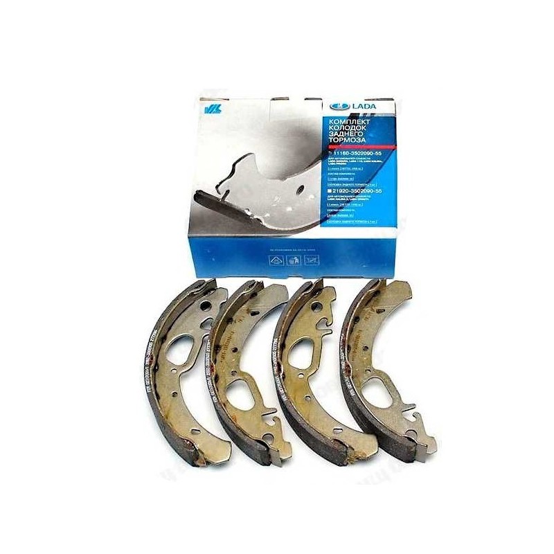 Zadná brzdová čeľusť sada kalina 1118-3502090