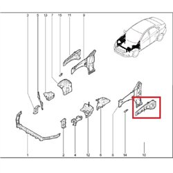 Predný ľavý nosník 8450039217
