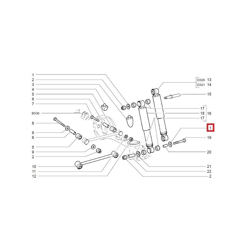 Podložka skrutky zadného tlmiča M12 2101-2915544-01