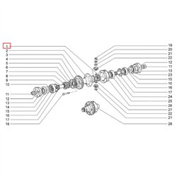 Planétové koleso 22-zubové 2123-2403050