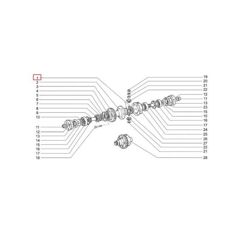 Roata planetara 22 dinti 2123-2403050