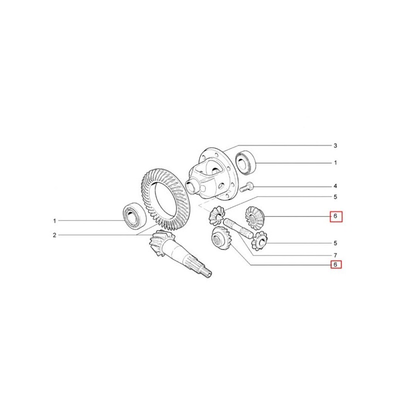 Roata planetara 22 dinti 2123-2403050