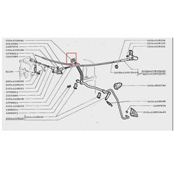 Držiak lanka plynu 2101-1108041