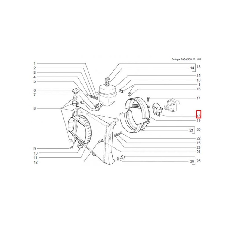 Suport ventilator radiator 21213-1309080