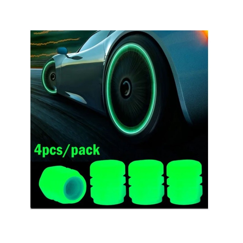 Set de 4 capace iluminate pentru supape