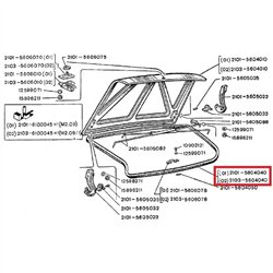 Tesnenie zadnej kapoty lada 2105-5604040
