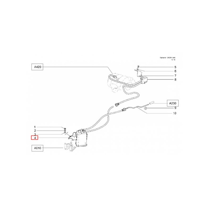 Zostava absorbéra AVTOVAZ 21214-1164009
