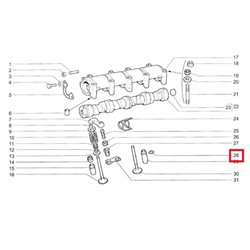 Poistný krúžok vodítka ventilu 2101-1007035