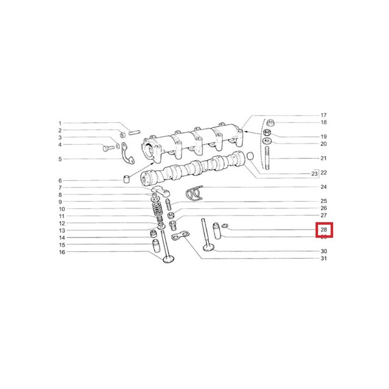 Szelepvezető rögzítőgyűrű 2101-1007035